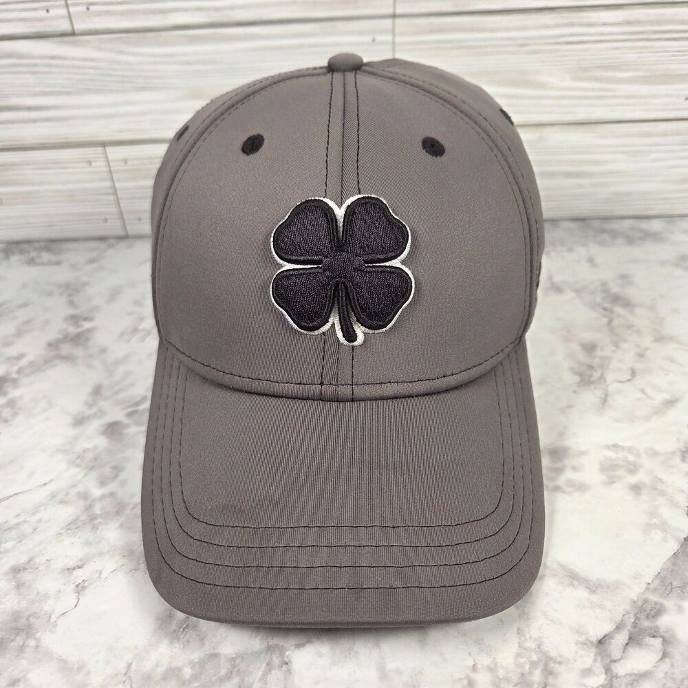 Black Clover Live Lucky Premium Grey Hat Men S/M Stretch Fitted 3D Embroidery